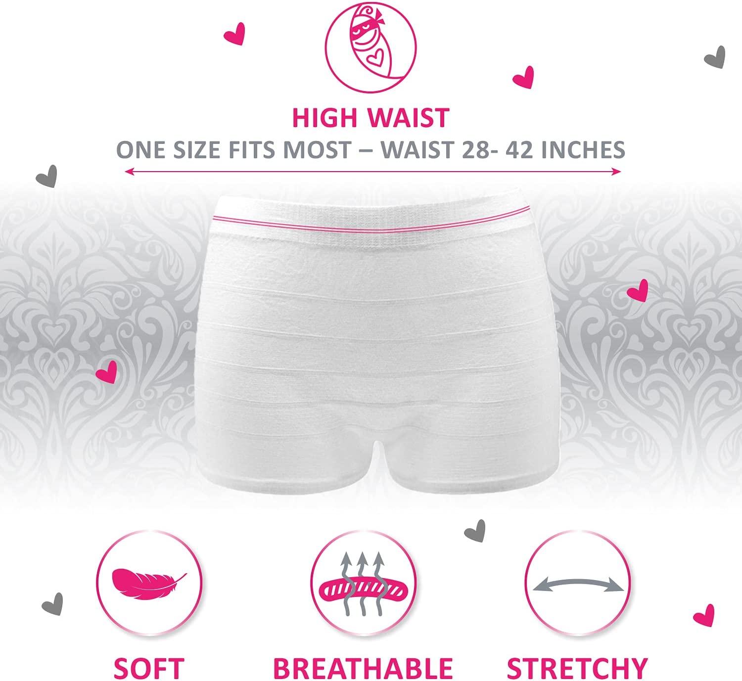 Ninja Mama Disposable Postpartum Underwear (Without Pad) With Storage  Pouch. Washable Mesh Panties for Women (5 Count). Labour and Delivery  Maternity Surgical and C Section Hospital Bag - One Size