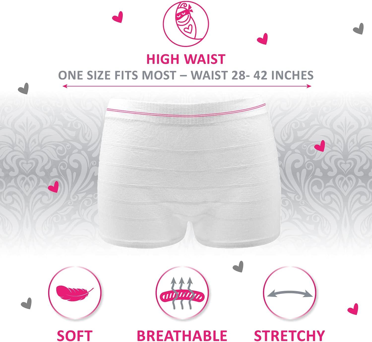 Ninja Mama Disposable Postpartum Underwear (5 Count) Washable Mesh