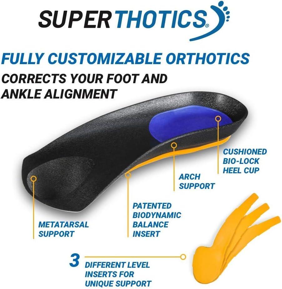 Superthotics Customizable Orthotic Inserts Arch Support Shoe Insoles