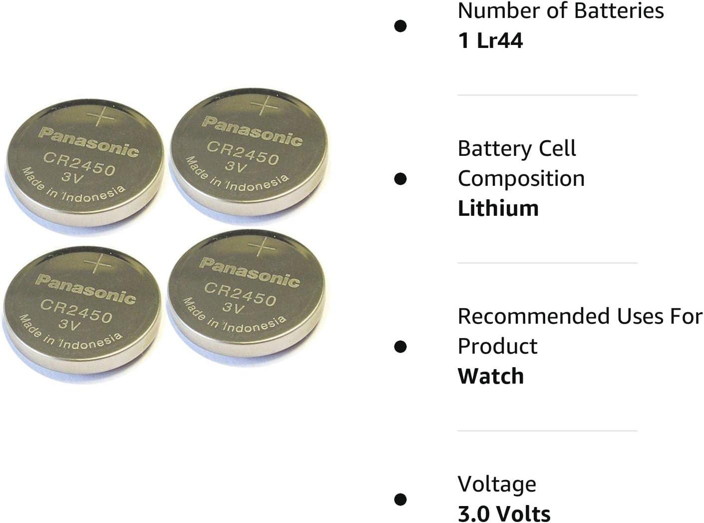 4pcs Panasonic Cr2450 3v Coin Lithium Battery, REMOTE KEYLESS