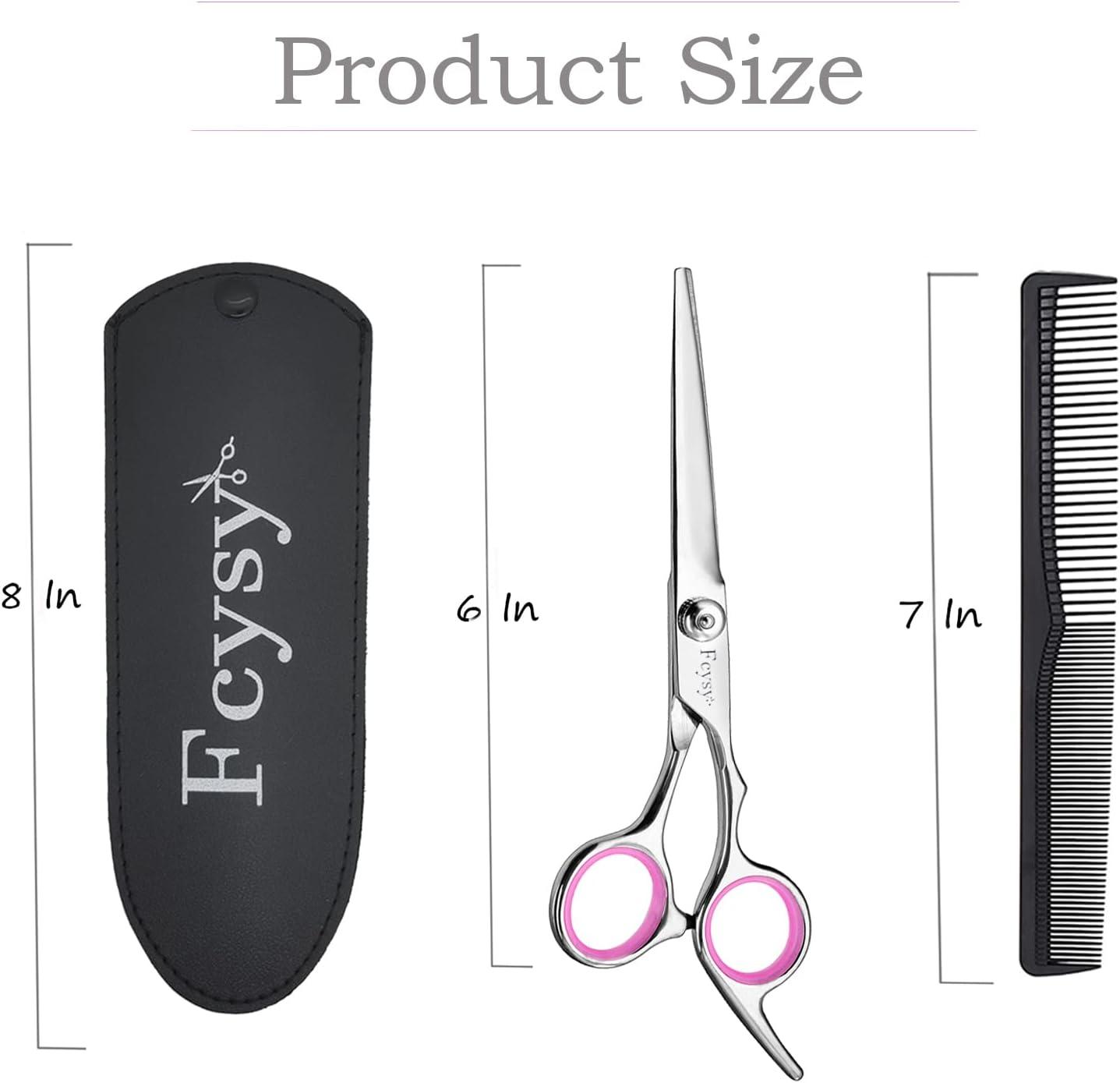 FCYSY Professional Hair Cutting Scissors with Comb - Pink Hairdressing  Shears for Women & Men | Buy Now with Express International Delivery |  GoSupps.com