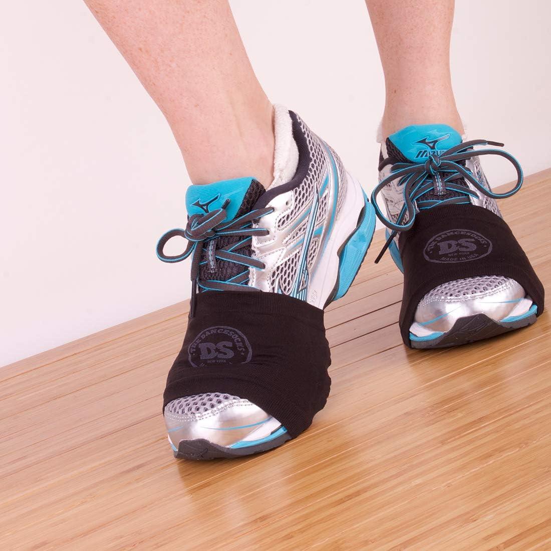2 FEET Sock for Dancing on Smooth Floors, Over Sneakers, Smooth Pivots &  Turns to Dance with Style on Wood Floors