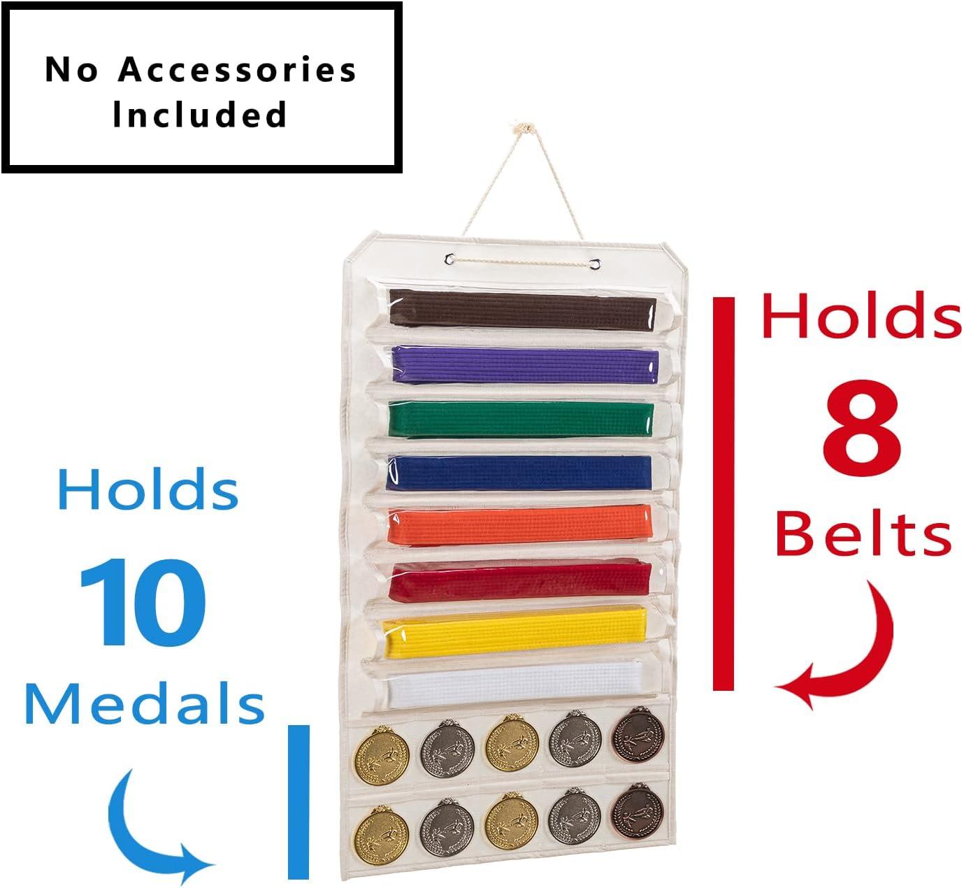 VISEMAN Taekwondo Belt Display,Karate Martial Arts Belt Holder with