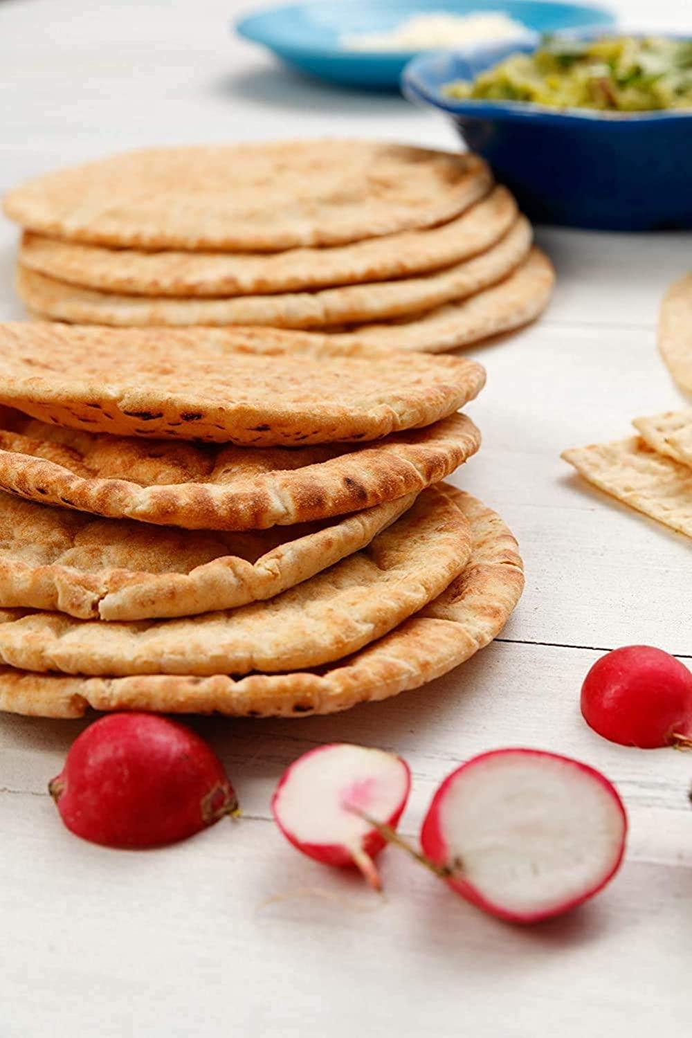 Joseph's Low Carb MINI Pita Bread 3Pack, Flax, Oat Bran and Whole