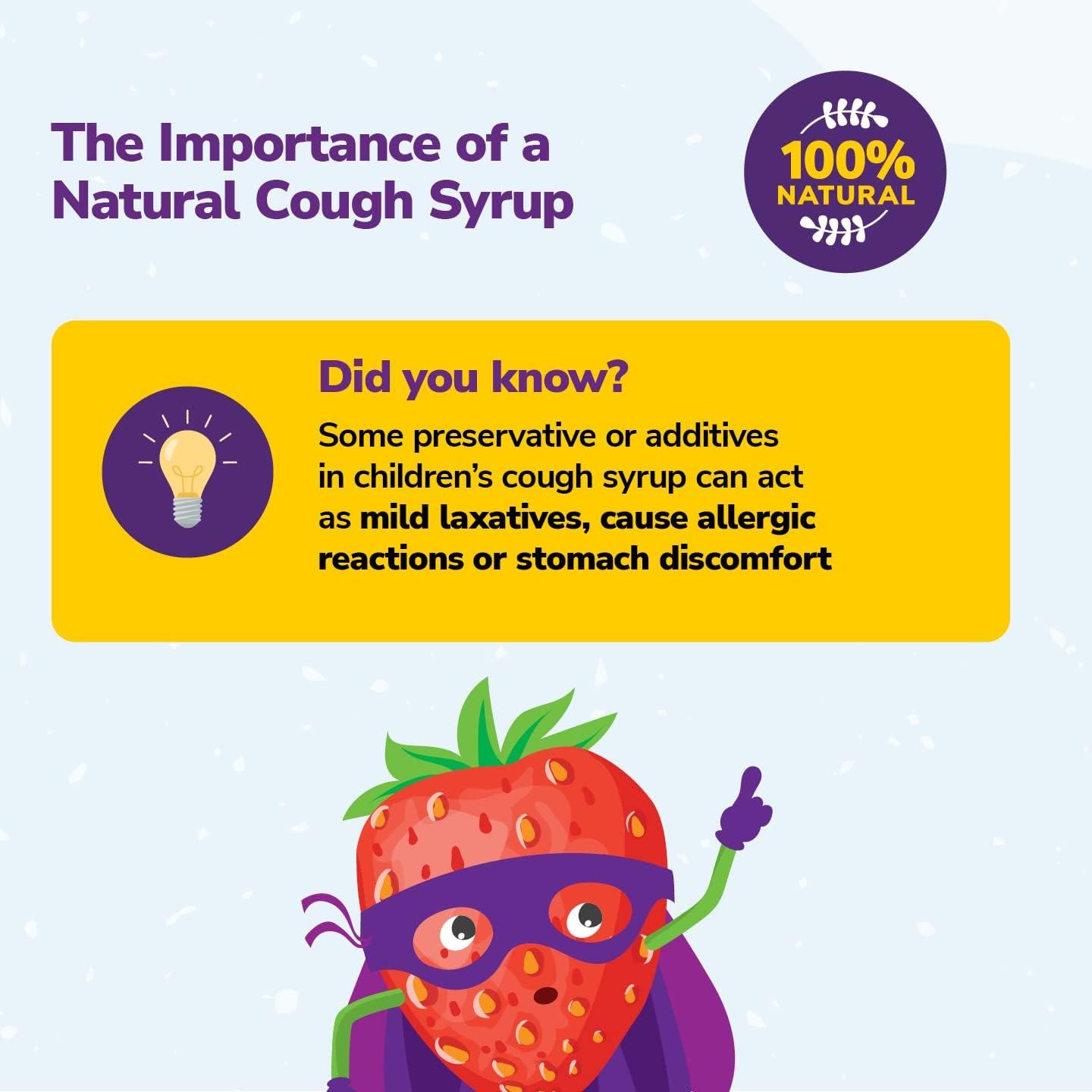 VIVIO Junior Cough Syrup A Strawberry and Honey Flavour Preservative