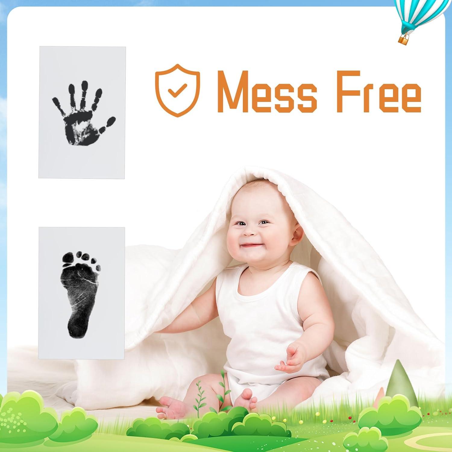 WHEELIO Baby Hand and Footprint Kit Inkless Hand and Footprint kit with
