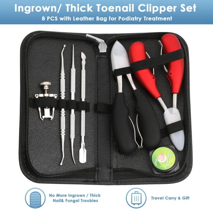 NEW 6 HEAVY DUTY INGROWN THICK TOENAIL CLIPPERS CUTTERS TRIMMER PEDICURE  TOOL