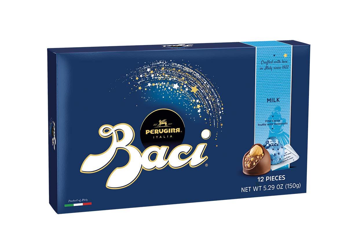 Perugina Baci 12 Pc Milk Chocolates 5.29 Oz Italian Chocolate Gift Box