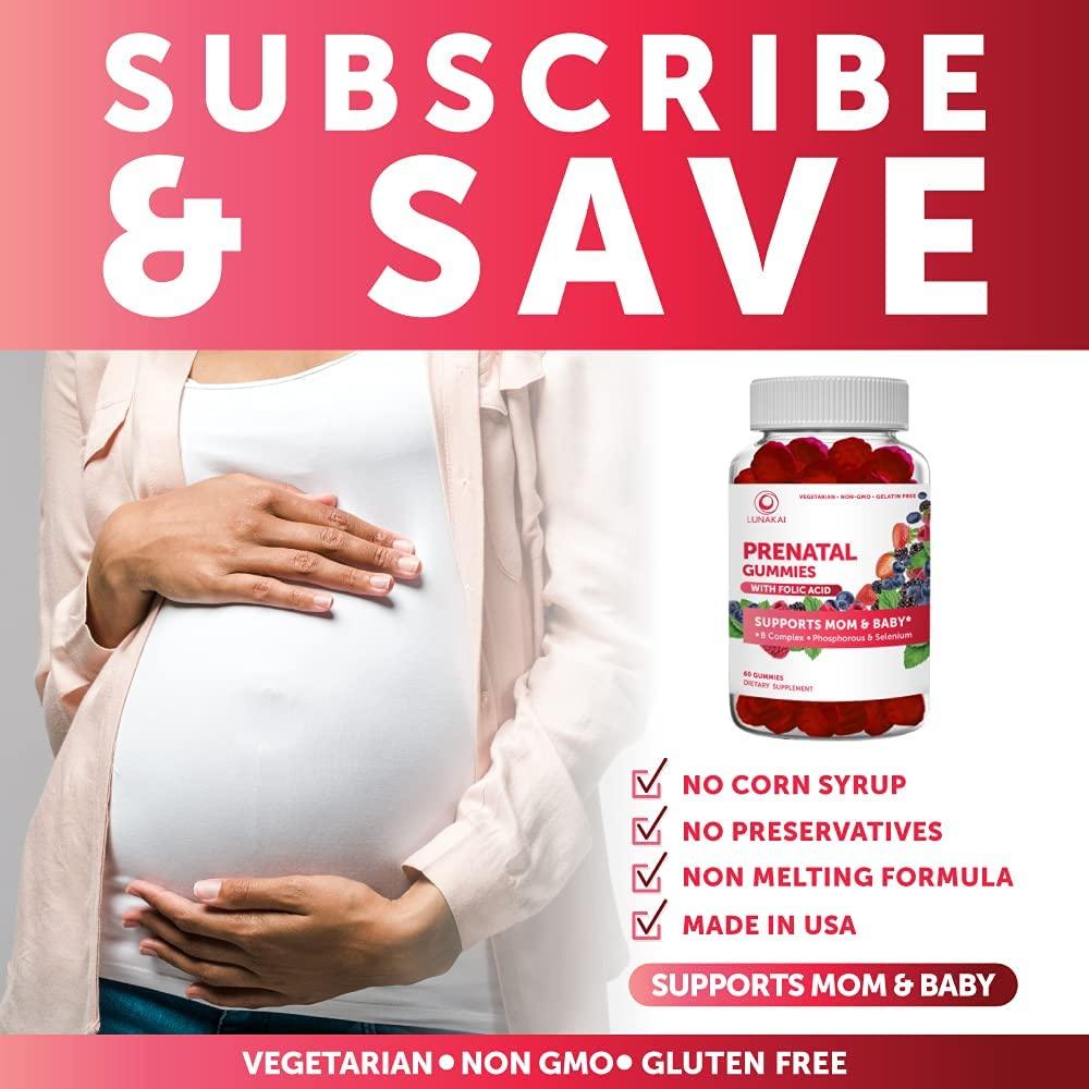 Prenatal Vitamin Gummies with Iron & Folic Acid NonGMO Chewable