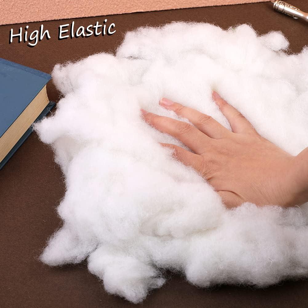100g/3.5oz Polyester Fiber Fill, Premium Fiber Fill Stuffing, Fluff