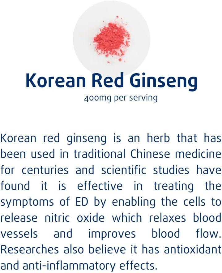 Men's Nitric Oxide & Erection Health Supplement 120 Tablets High