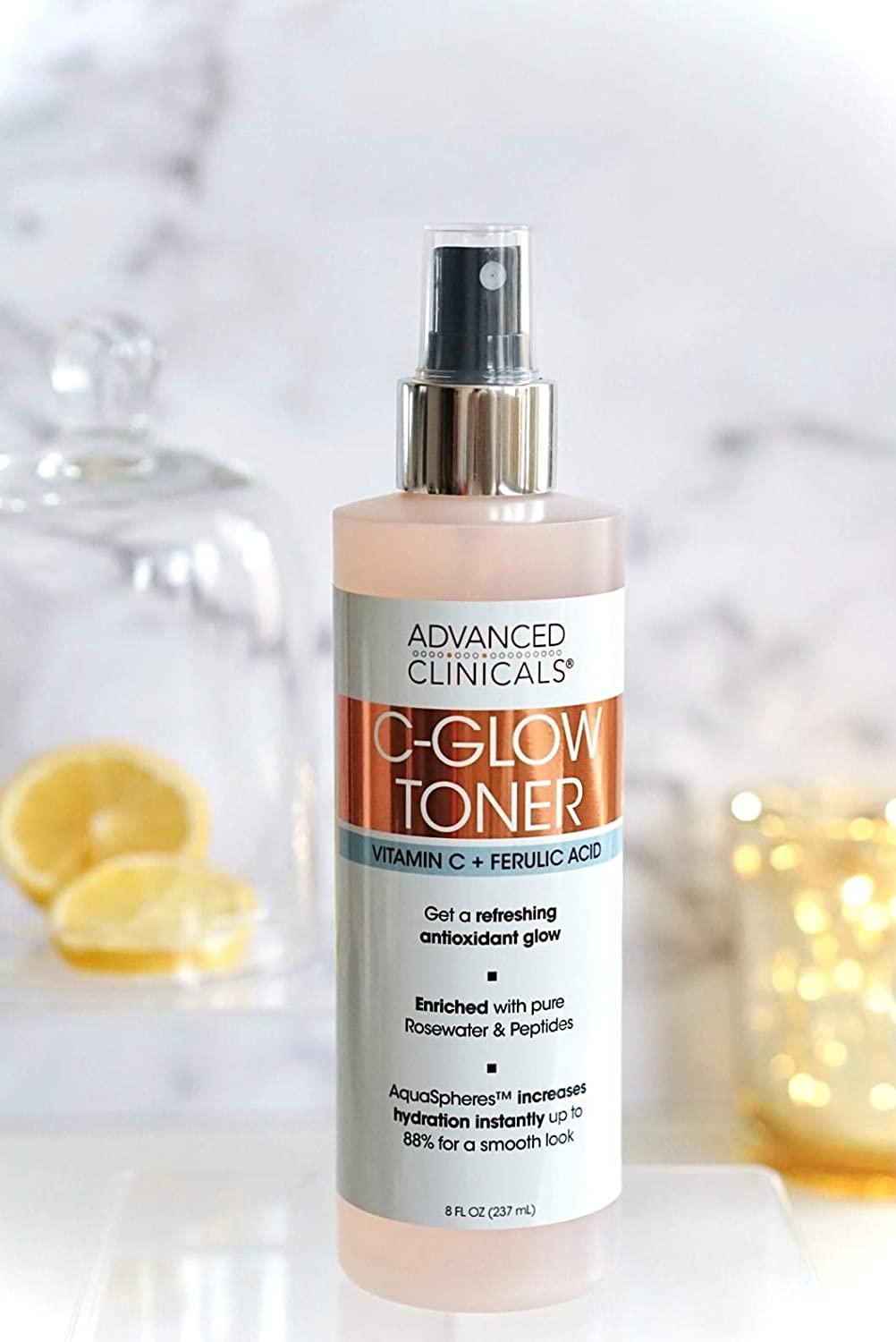 Advanced Clinicals CGlow Toner Vitamin C + Ferulic Acid