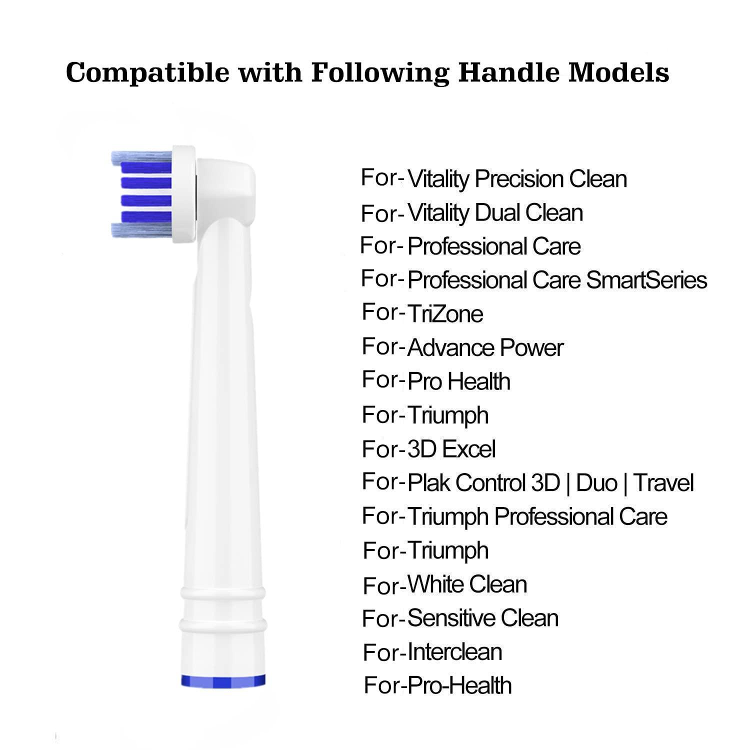 Toothbrush Heads Compatible with Oral Braun,16 Pack Professional Electric Toothbrush Heads Brush Heads for Oral-B 7000/Pro 1000/9600/ 500/3000/8000 1 pack(16 Count)