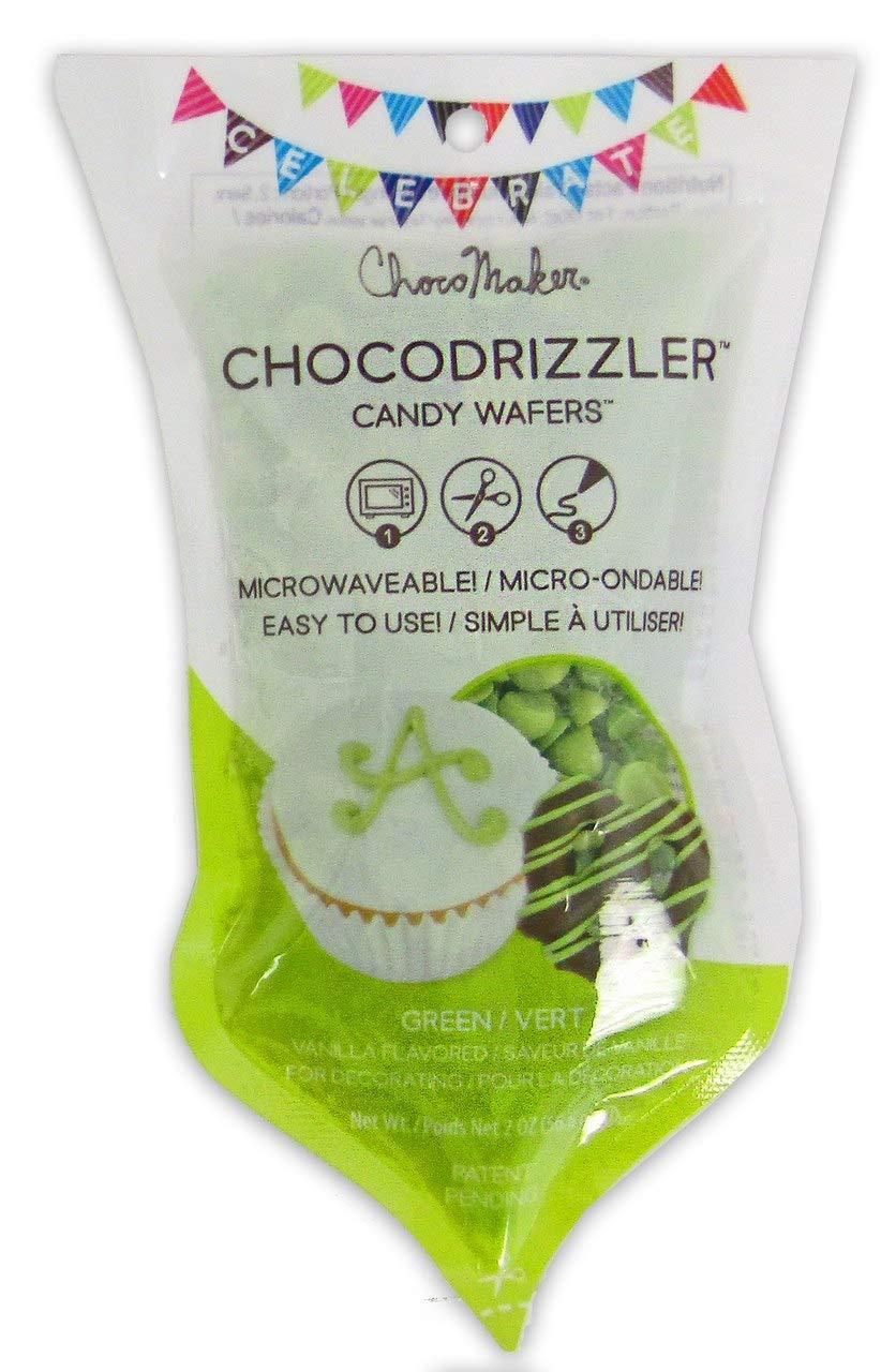 ChocoDrizzler Candy Wafers Bright Green Vanilla Flavor