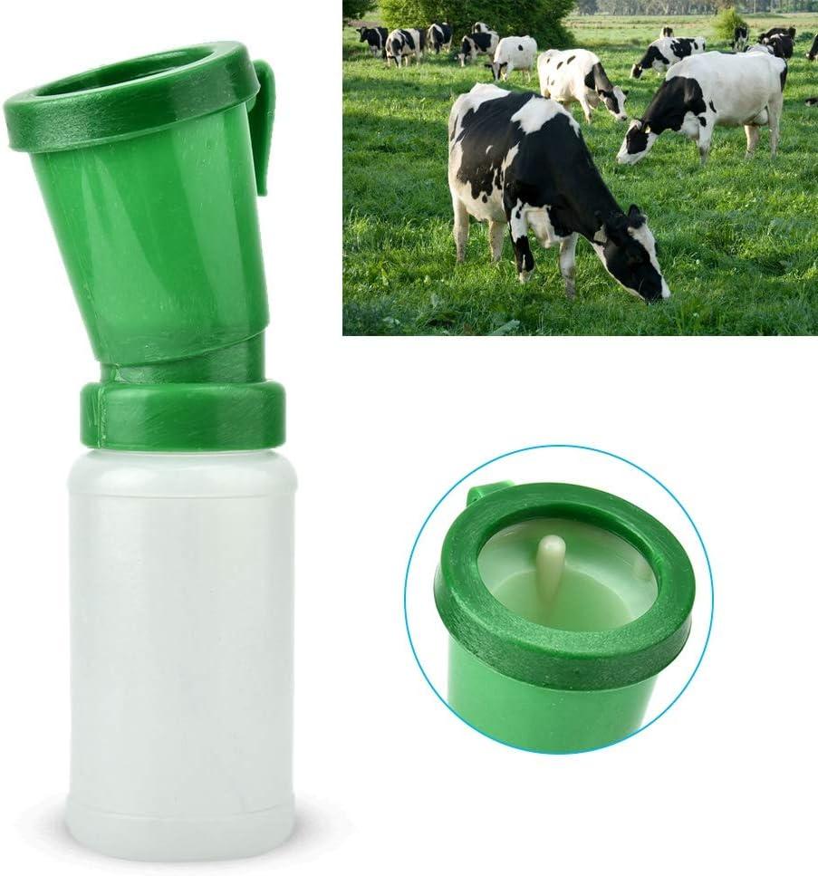 2PCS Teat Dip Cups Portable Non Reflow Nipple Dipping Cups, Disinfection Cleaning Dip Cup For Cattle Goat Milking Stand Equipment Blue