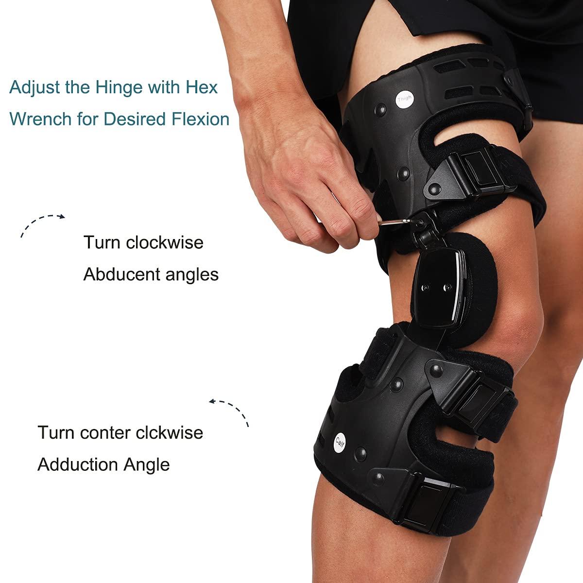 Komzer OA Unloader Knee Brace Adjustable ROM Stabilization for