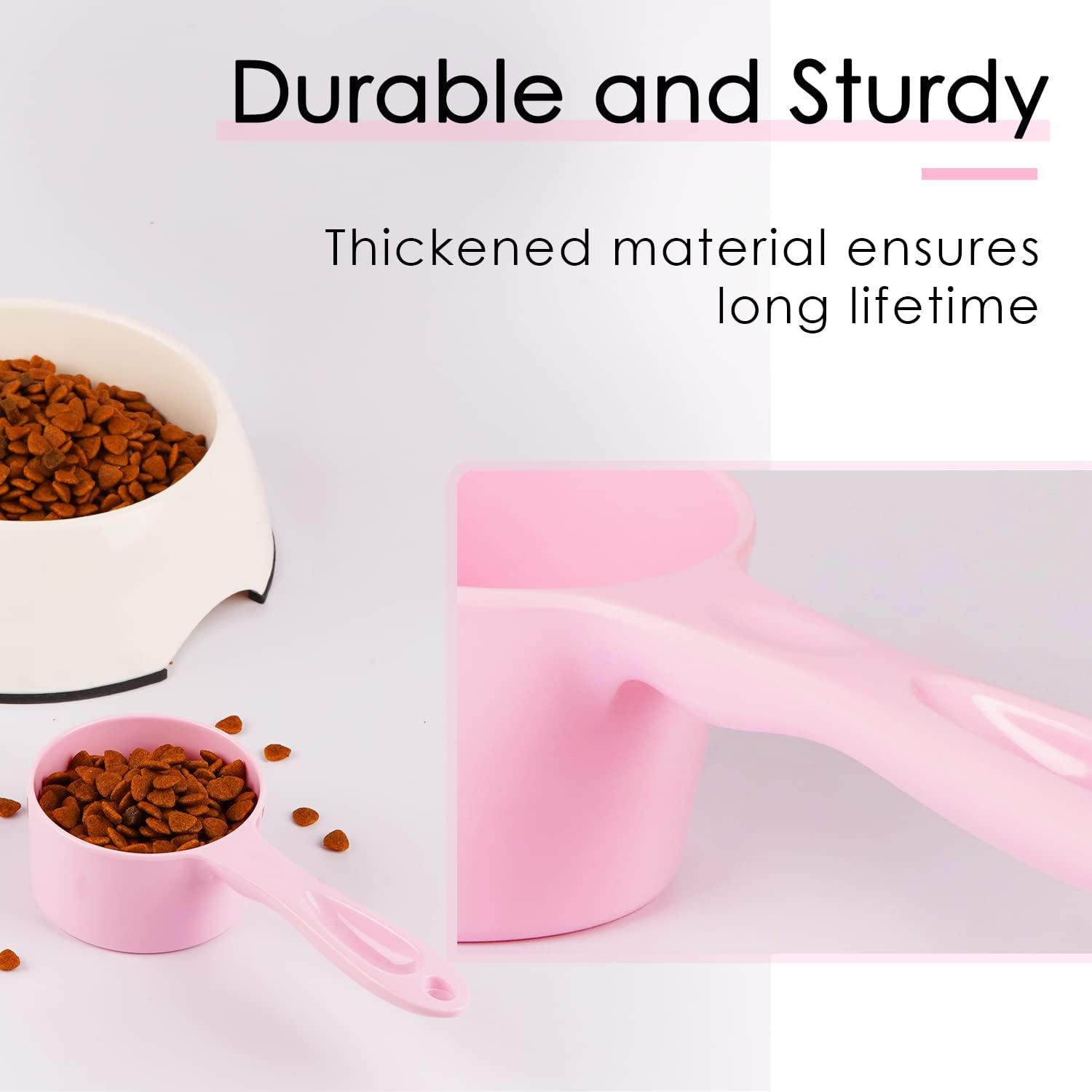 Food Grade Melamine Scoop Set - 1 Cup and 1/2 Cup Pink Scoops for Pet Food,  Flour, Candy - Plastic Dry Measuring Cup for Canisters and Freezer | Buy  Now with Express International Delivery | GoSupps.com