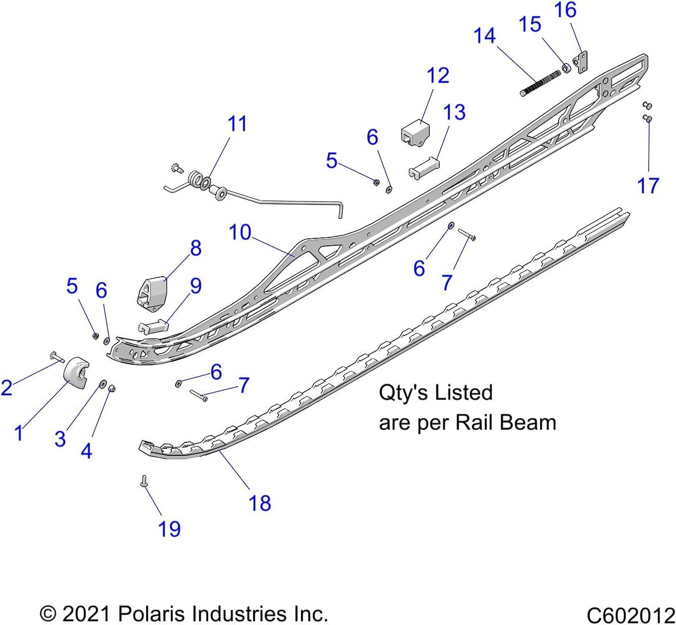 Polaris Snowmobile Ice Scratchers, 2 Pack