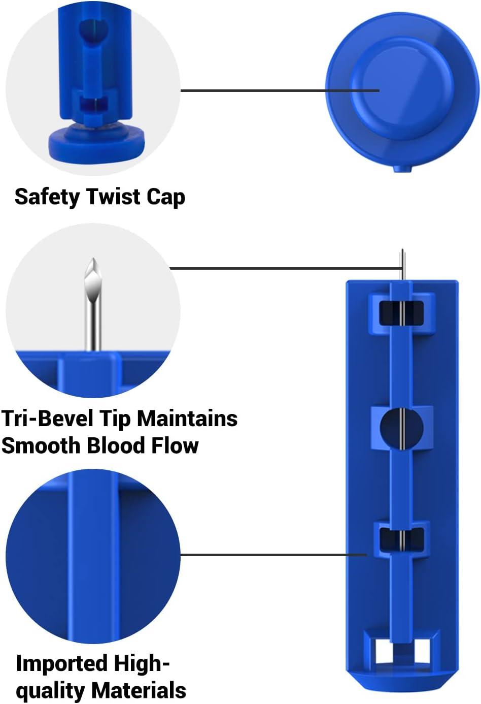Verifine Lancets for Diabetes Testing 30 Gauge Diabetic Lancets for