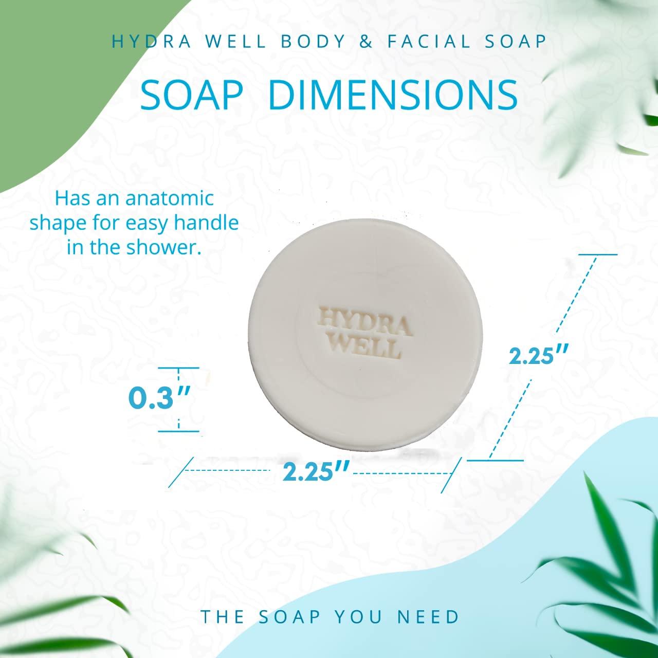 HYDRA WELL 1 OZ (50 Pack) Bar Soap Round Bulk Hotel Travel size