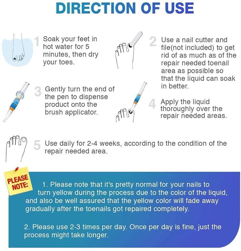 Ariella Nail Repair Pens for Toenail and Fingernail, Maximum Strength