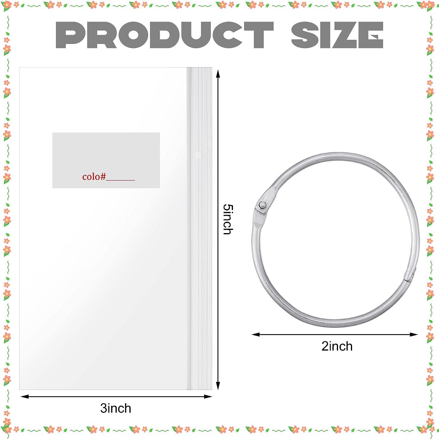 Floss Organizer Bags with 2 Inch Binder Ring Clips - Embroidery Floss  Storage Book Rings for Thread Flash Cards (200 Pcs) | Buy Now with Express  International Delivery | GoSupps.com