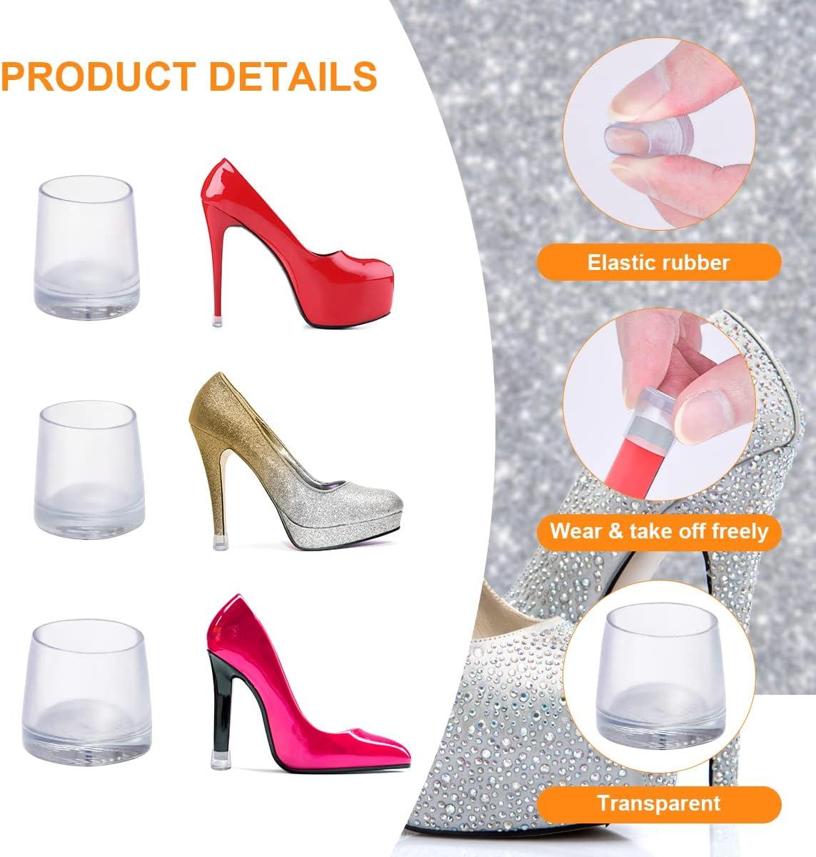 Bowiemall High Heel Protectors 3 Pairs Shoe Heel Savers Stoppers Covers for  Walking on Grass ​Uneven Floor High Heel Grass Protector for Women -  Transparent (Size S M L) : Amazon.in: Shoes & Handbags