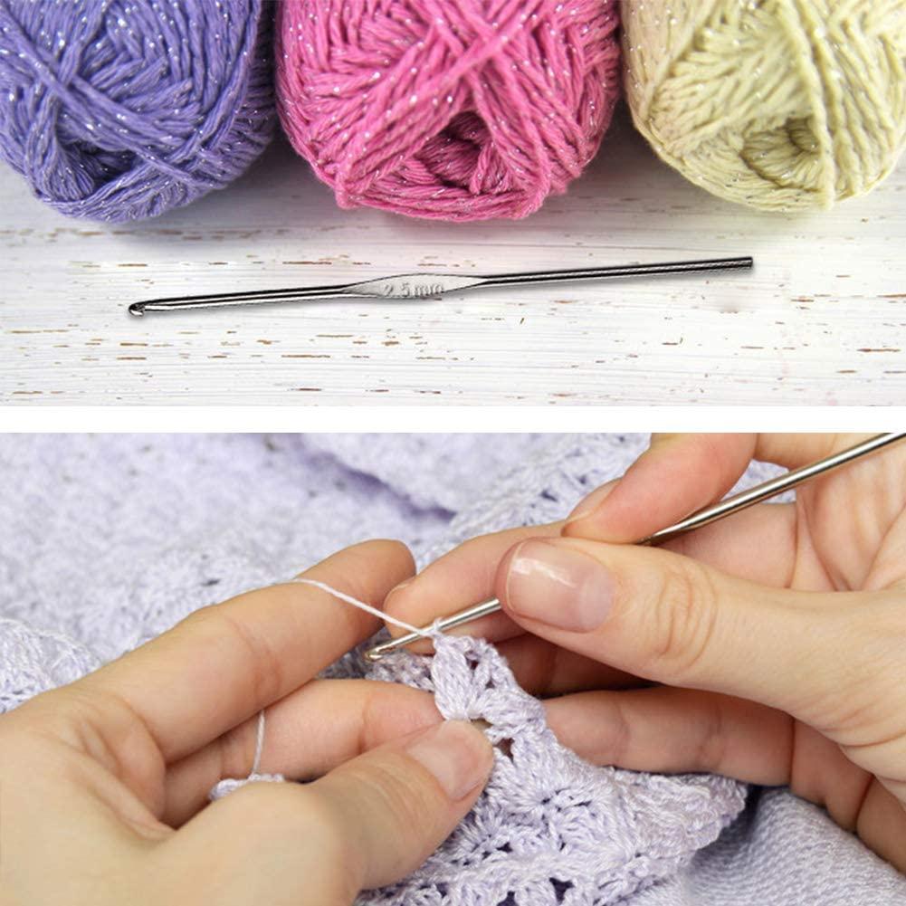 6Pcs Crochet Hook Set Large 7mm-20mm Large Size Yarn Crochet Hooks Needles  With