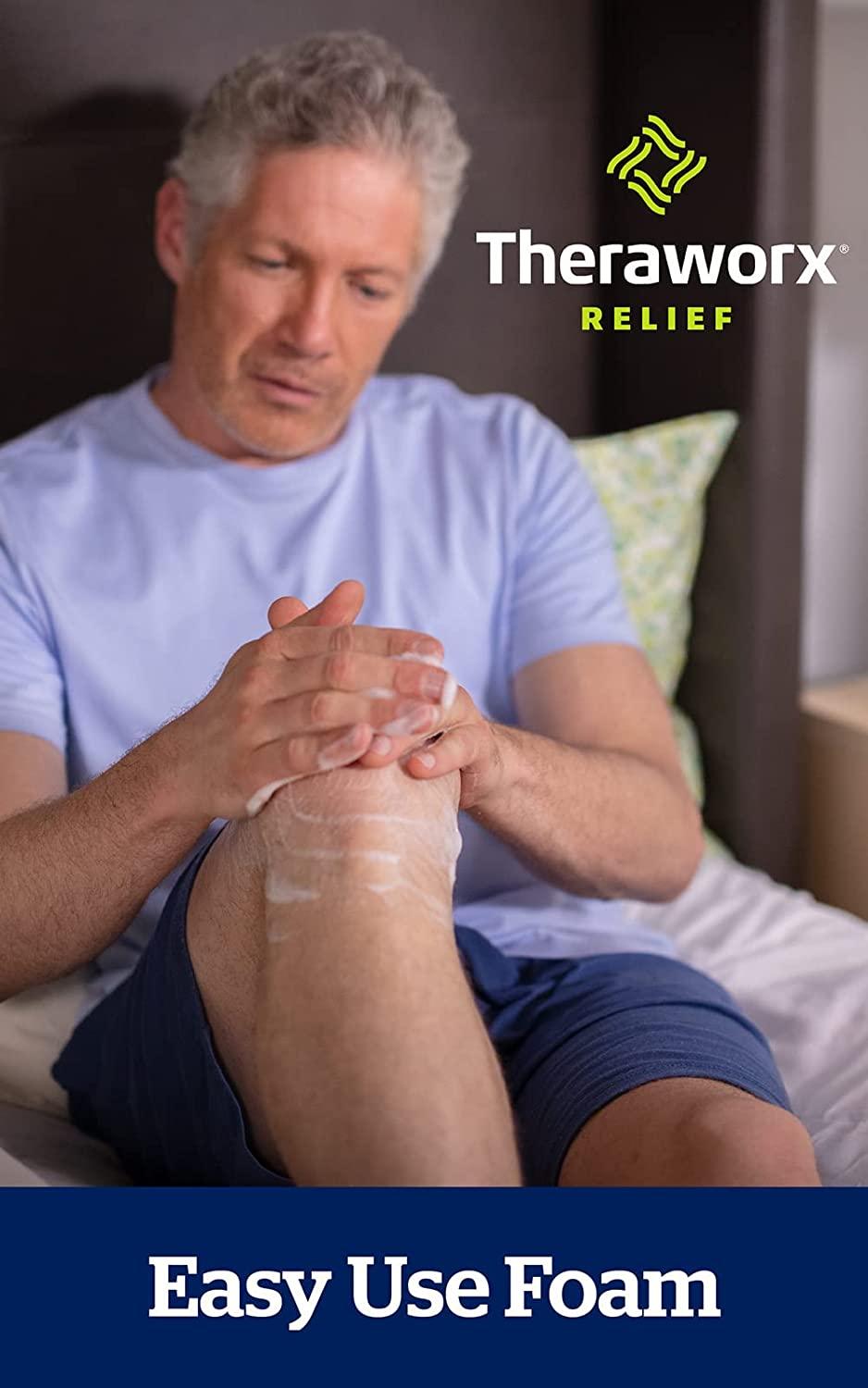 Theraworx Relief Muscle Cramp Spasm Foam FastActing Leg Soreness and Foot Relief 17.1 oz 1