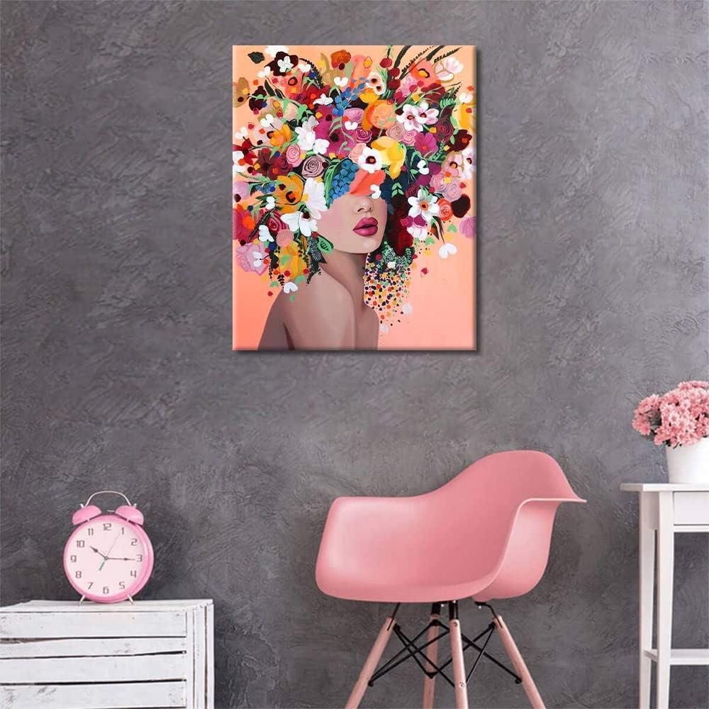  TUMOVO DIY Paint by Numbers on Canvas Flowers Painting