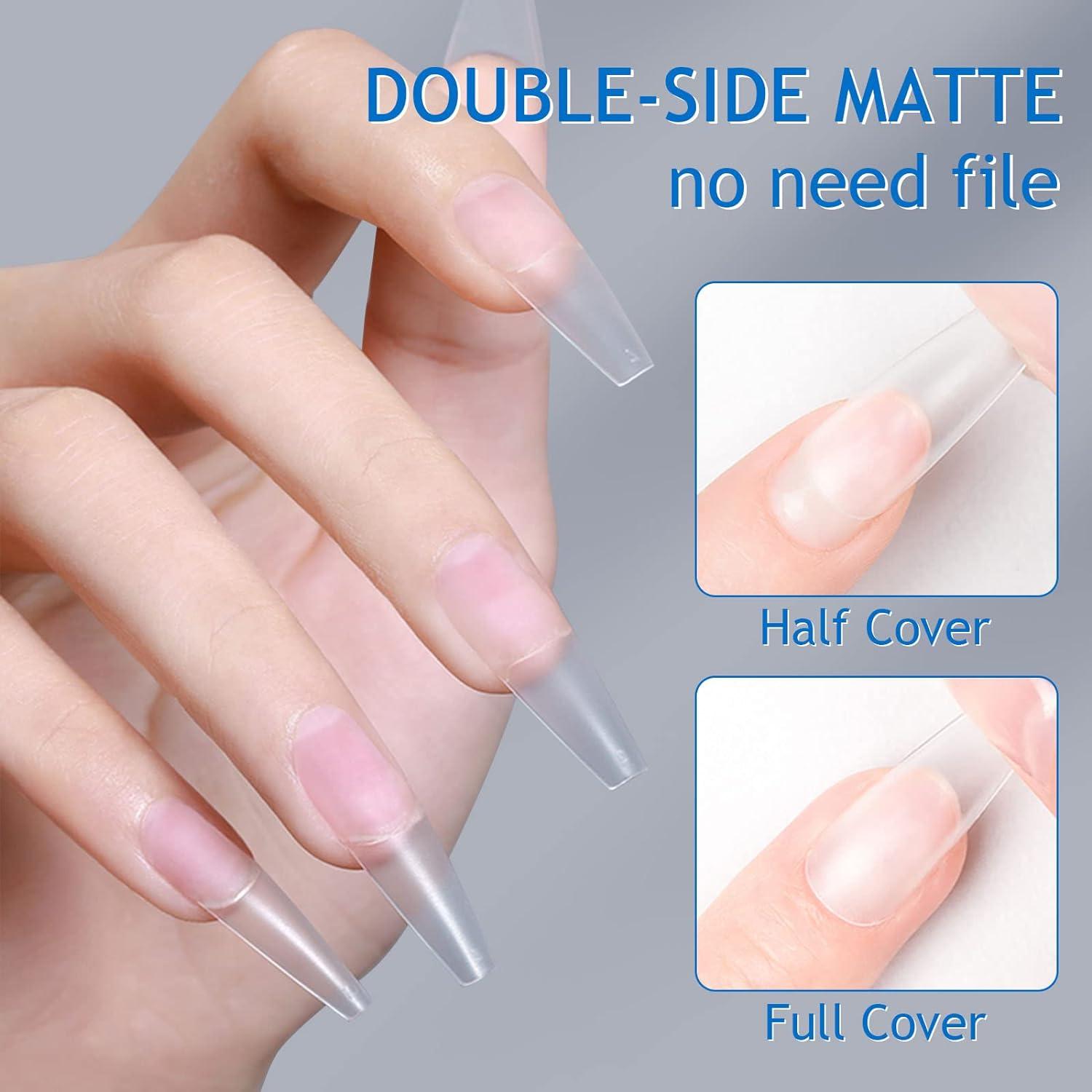 Sleek Matte Nail Extensions 2025