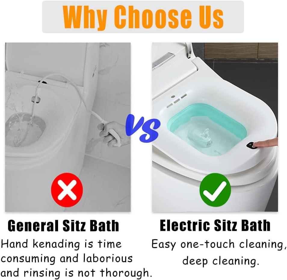 AUTO REVIVO Upgraded Electric Sitz Bath for Hemorrhoids Women