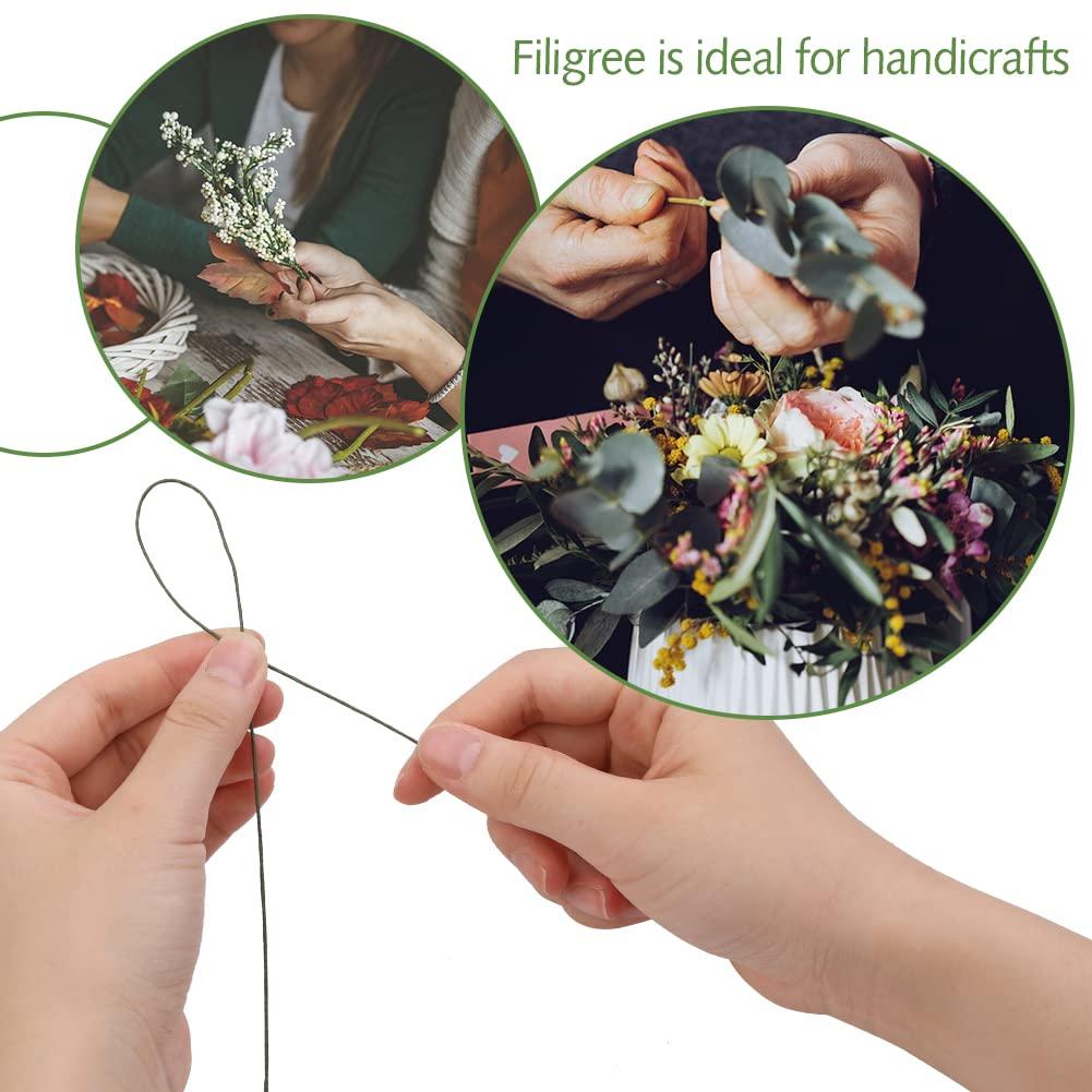 Floral Wire 100pcs Green Floral Wire For Crafts Flower Making