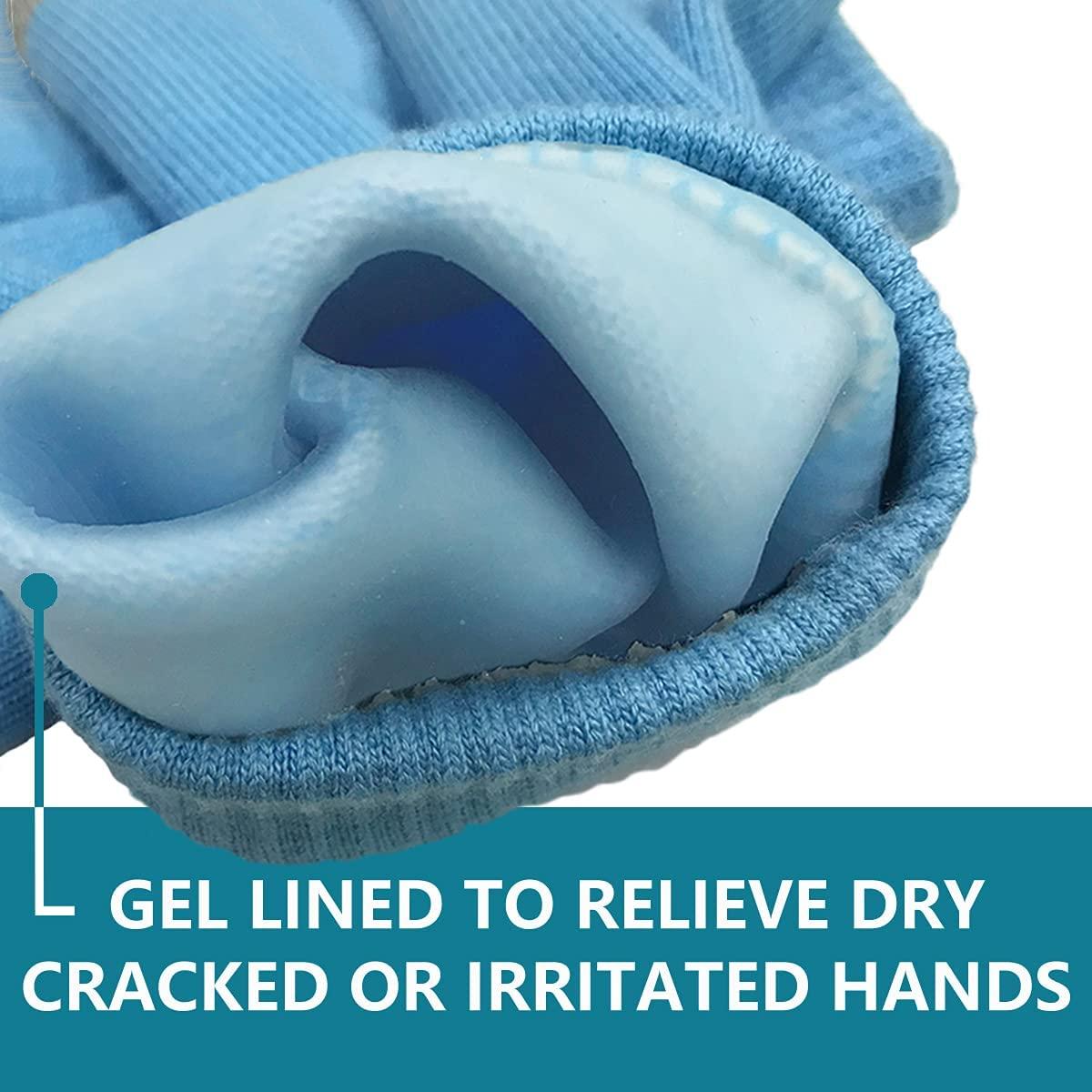 Moisturizing Gel Gloves, Touch Screen Cotton Gloves Heal Eczema