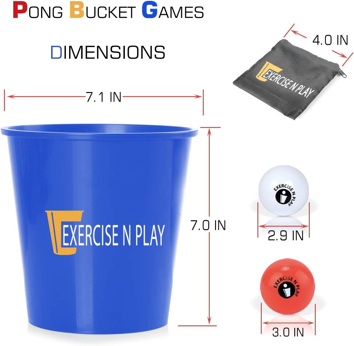 EP EXERCISE N PLAY Backyards Pong Games Giant Yard Pong Bucket Yard