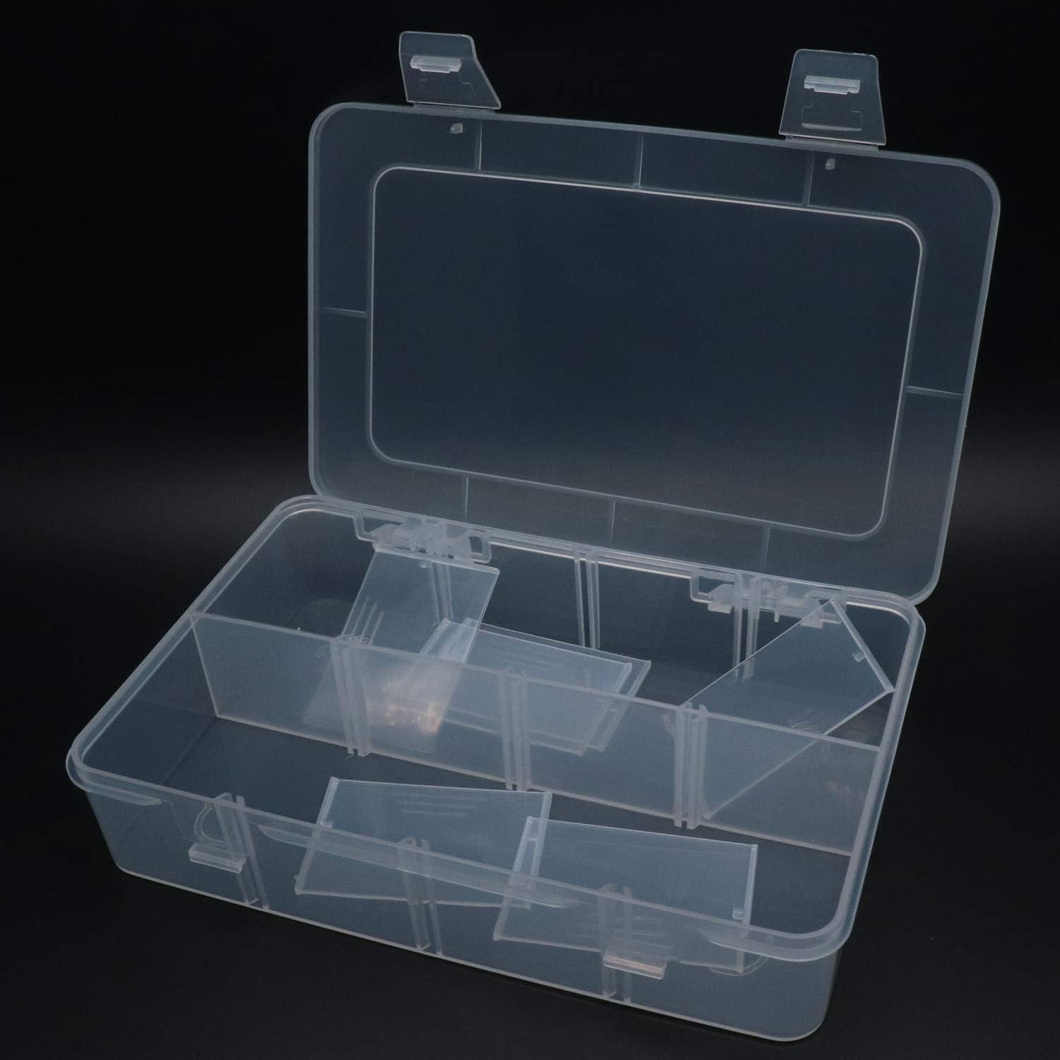 Xiaoyztan 8-Grid Hard Plastic Case with Removable Dividers