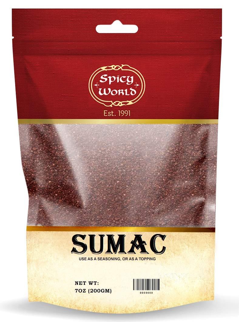 Spicy World Sumac Spice Powder 7 Ounce Bag Ground Sumac, Sumac