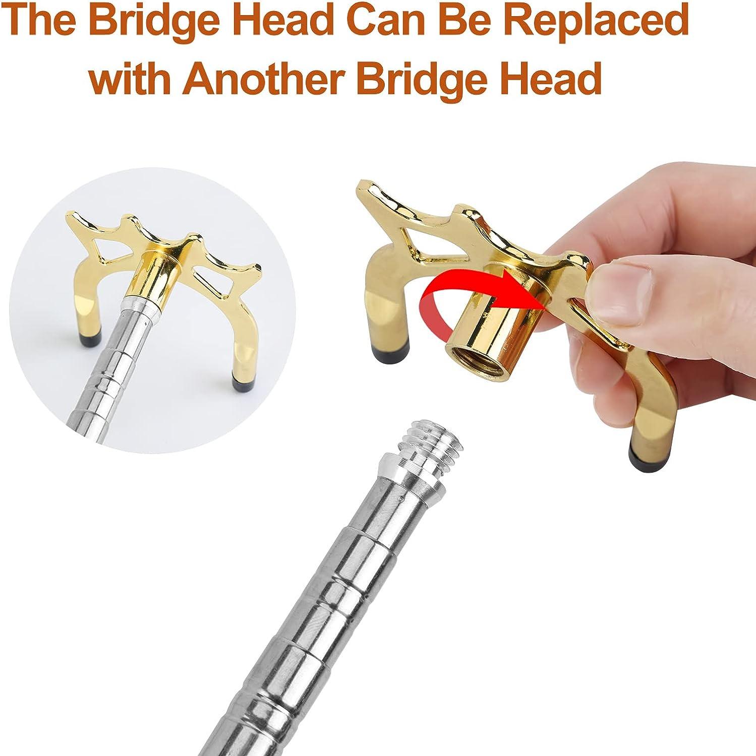 MXiiXM Retractable Billiards Pool Bridge Stick with 2 Style Replaceable