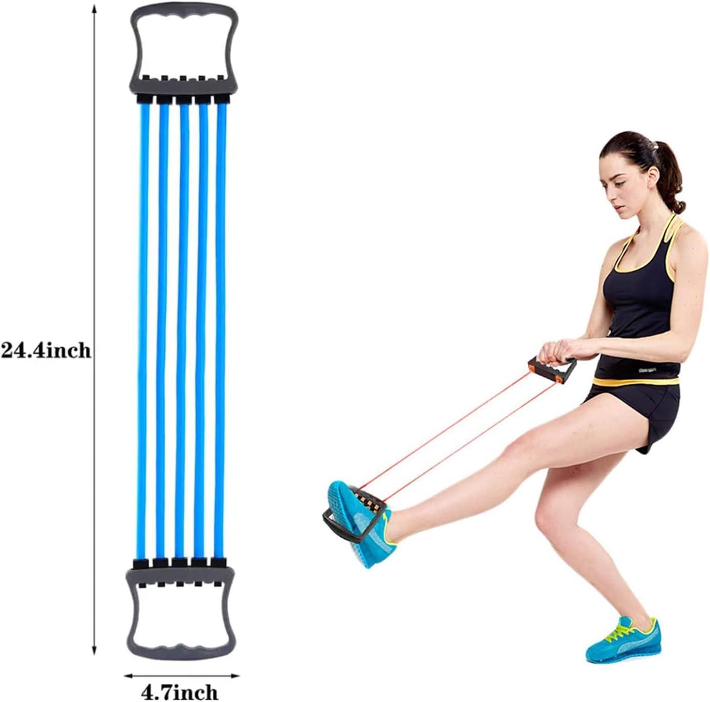 Wilsonzin Fitness Expander - 5 Removable Resistance Bands for Home ...