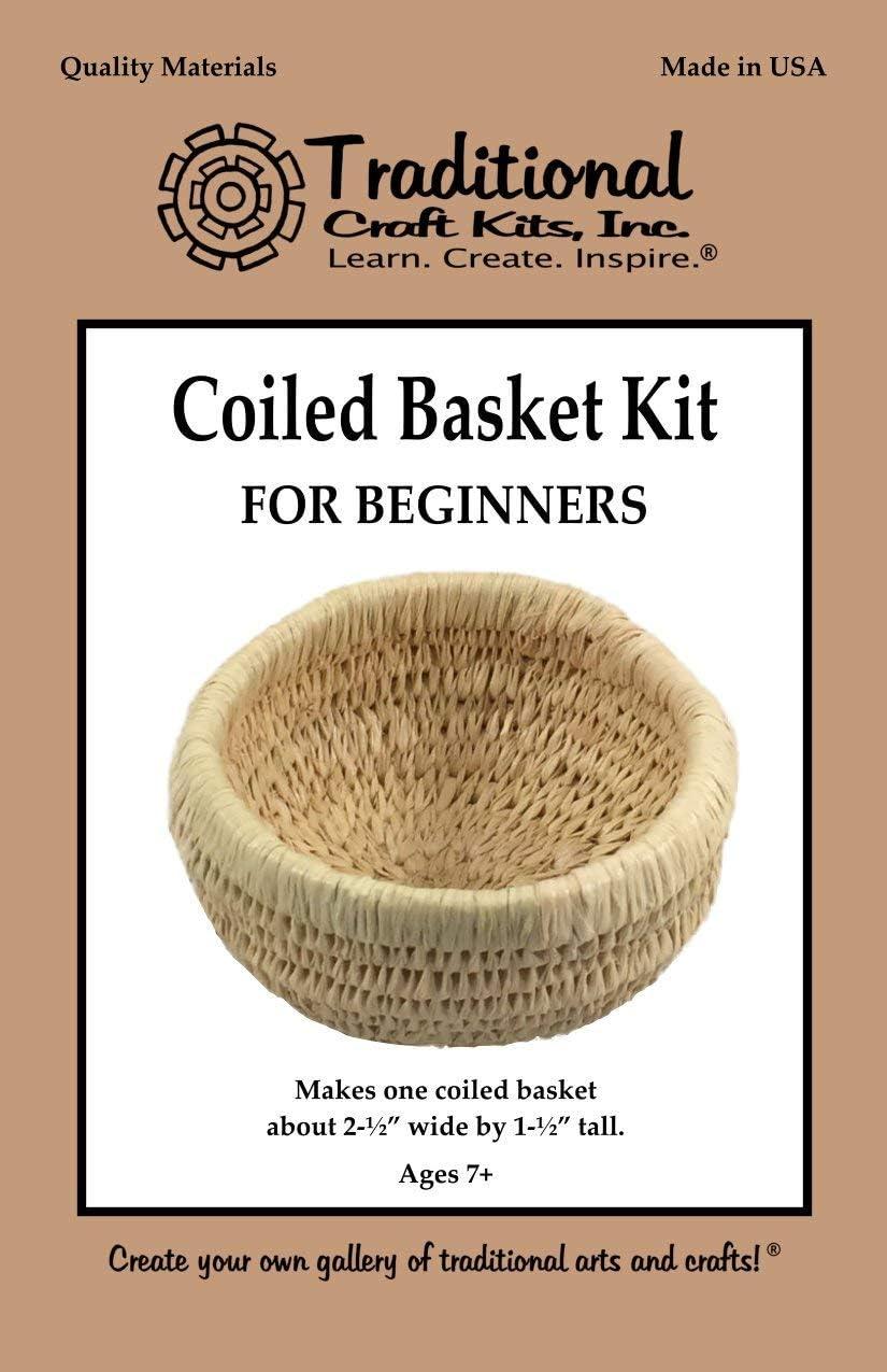 Traditional Craft Kits Beginner Coil Basket Kit Complete Basket