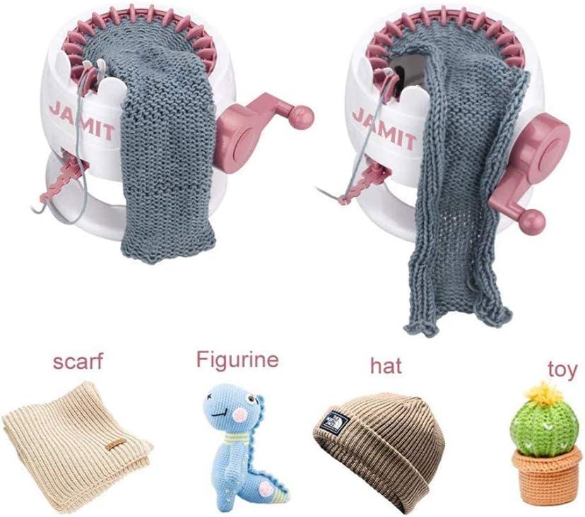 JEIKUYIA Knitting Machine 22 Needles, Knit Loom Machine Smart Manual  Rotating Kit, for Adults Kids Knitting DIY Toy Socks Hats Scarves (22