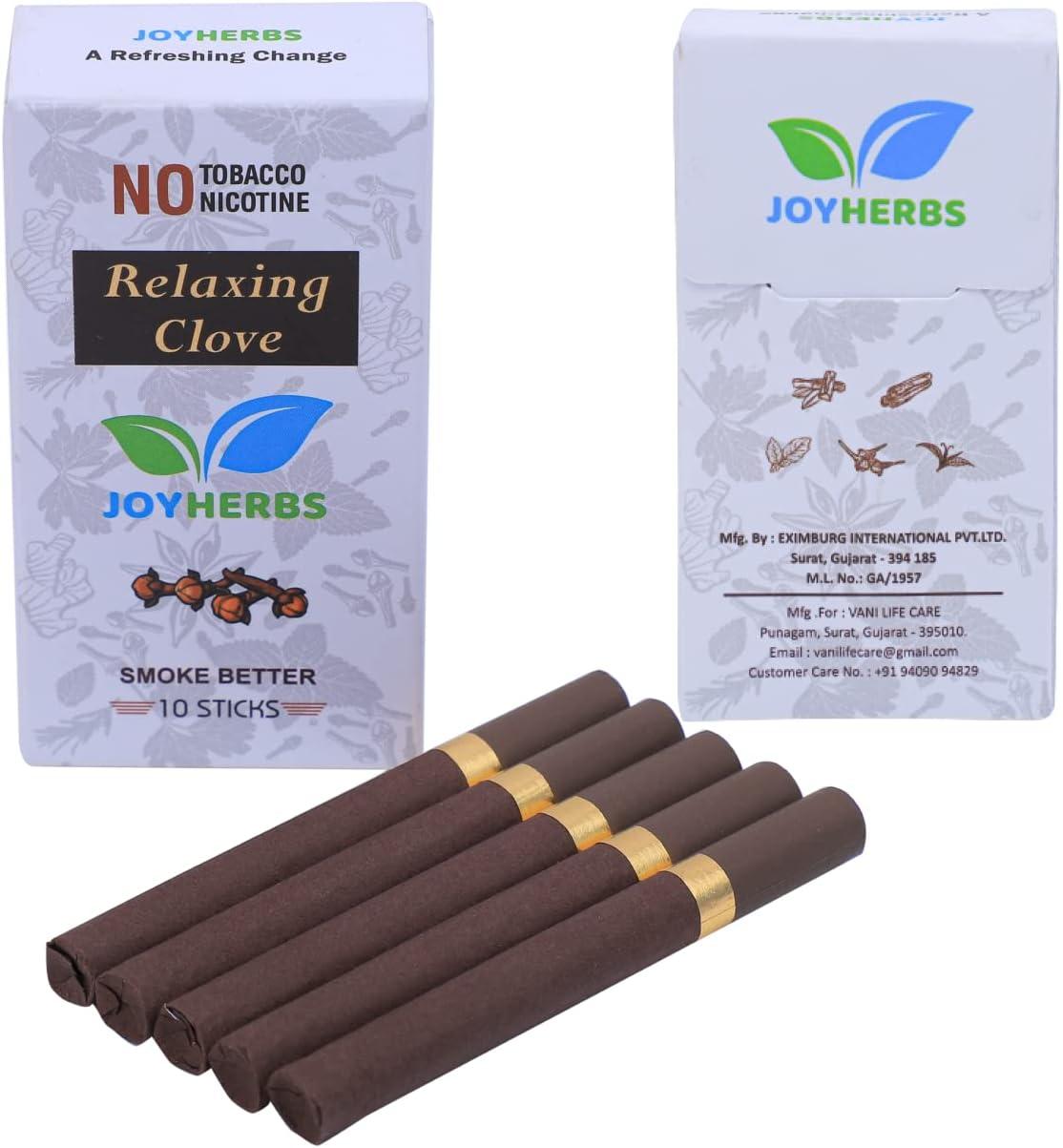 JOYHERBS Clove Natural Herbal Cigarettes Blend of Herbs 100