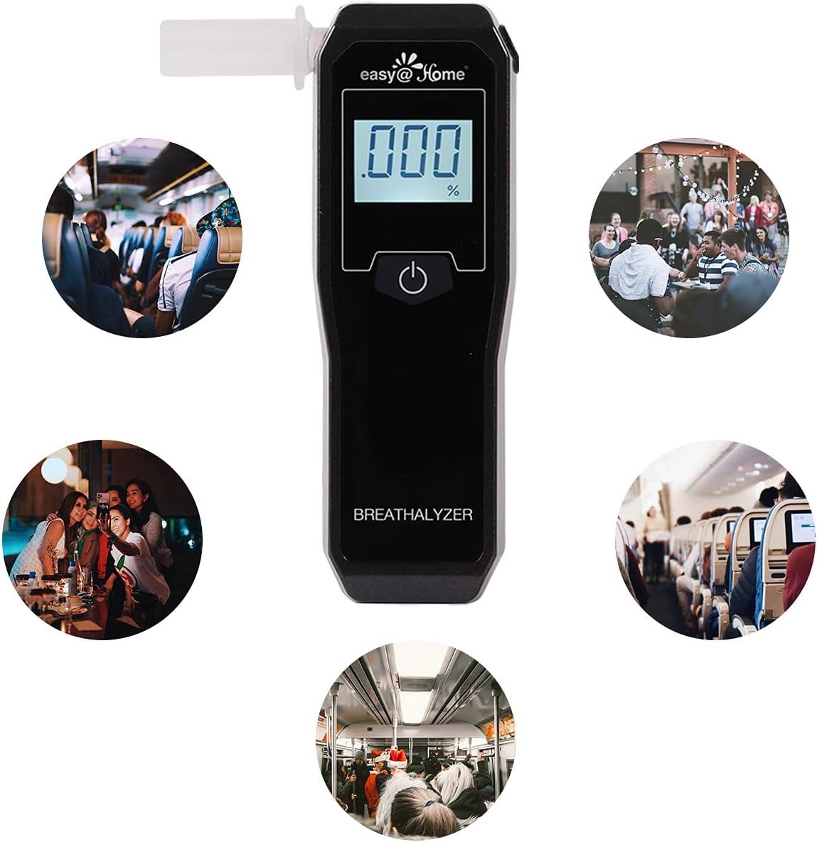EasyHome Breathalyzer ProfessionalGrade Portable Fuel Cell Alcohol