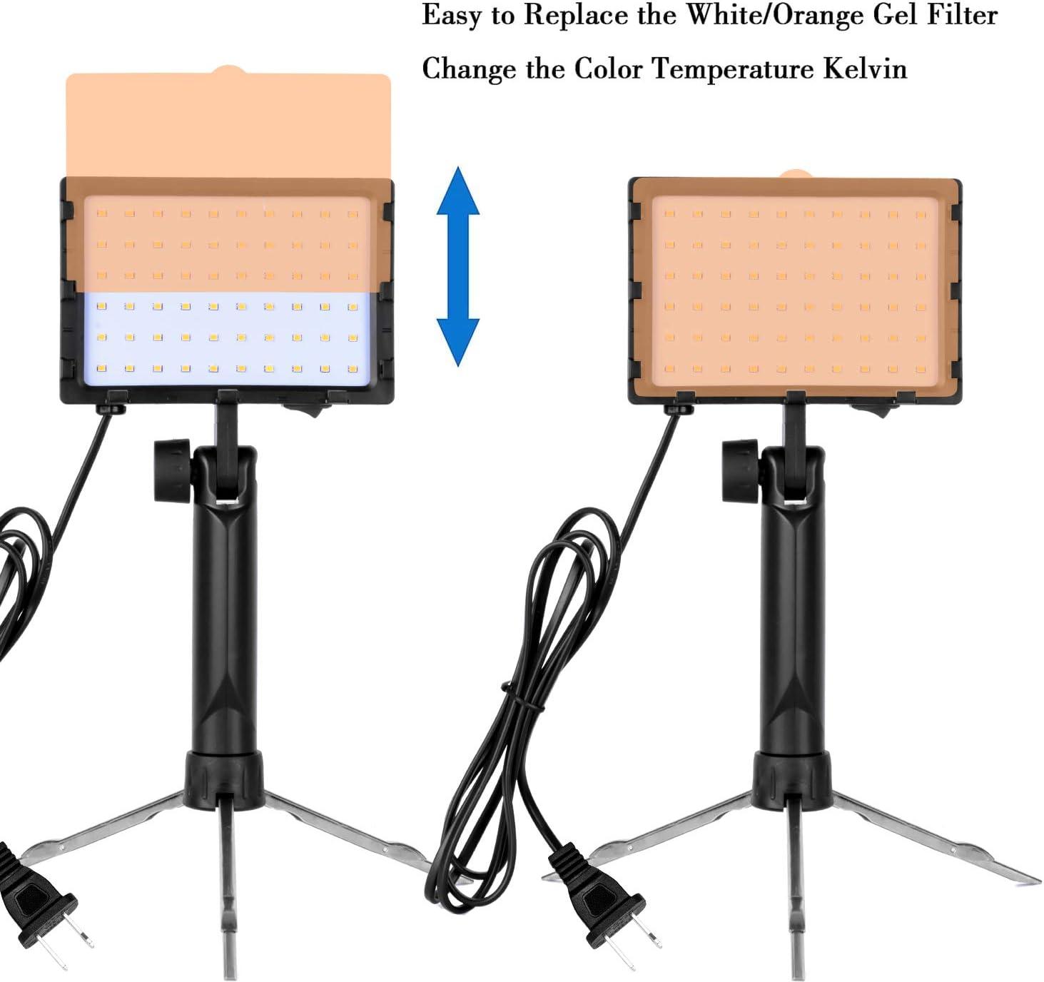 EMART 60 LED Continuous Portable Photography Lighting Kit 2 Pack with