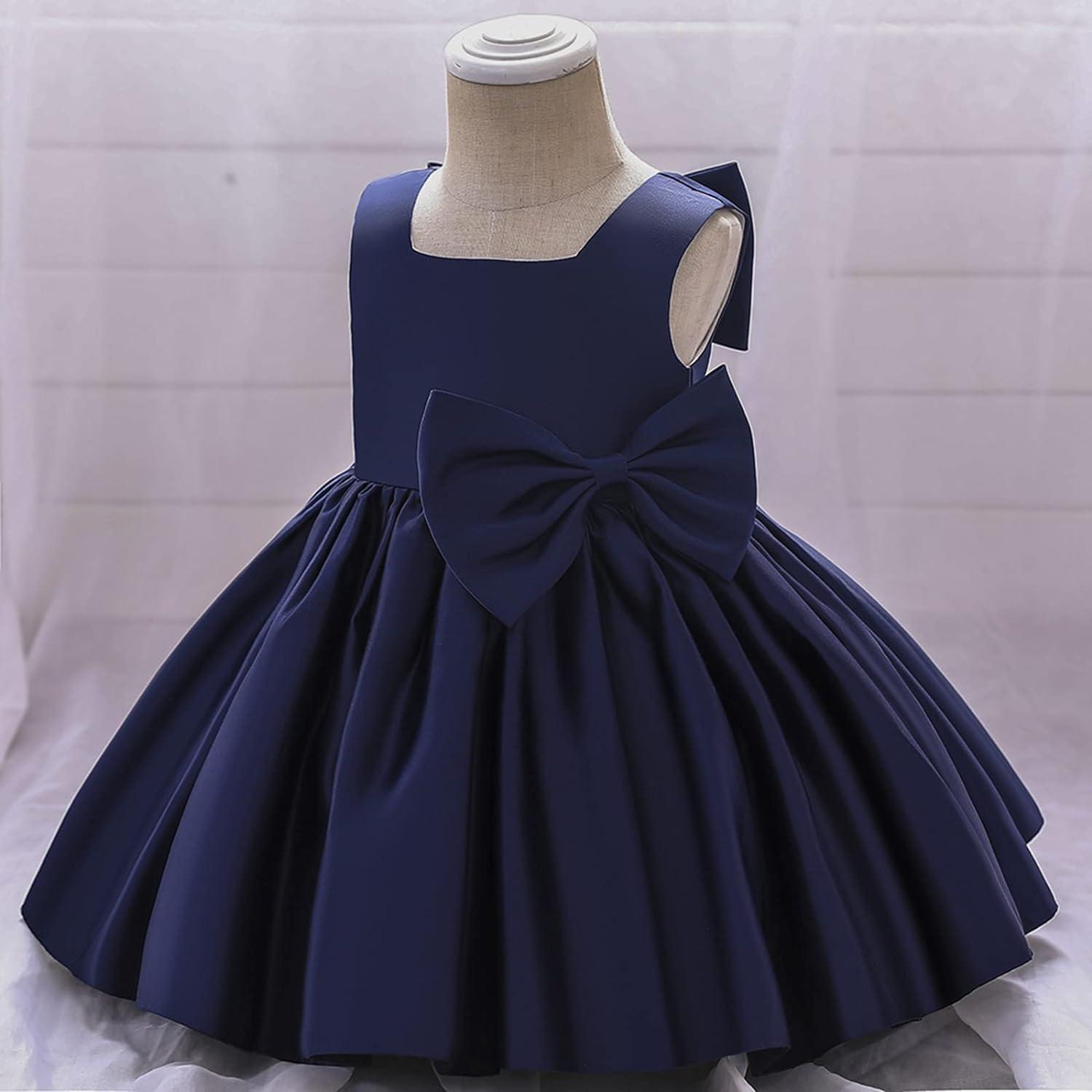 Princess Sleeveless Toddler Bridesmaid Flower Girl Dress | 12-18 Months |  Blue | Buy Now with Express International Delivery | GoSupps.com