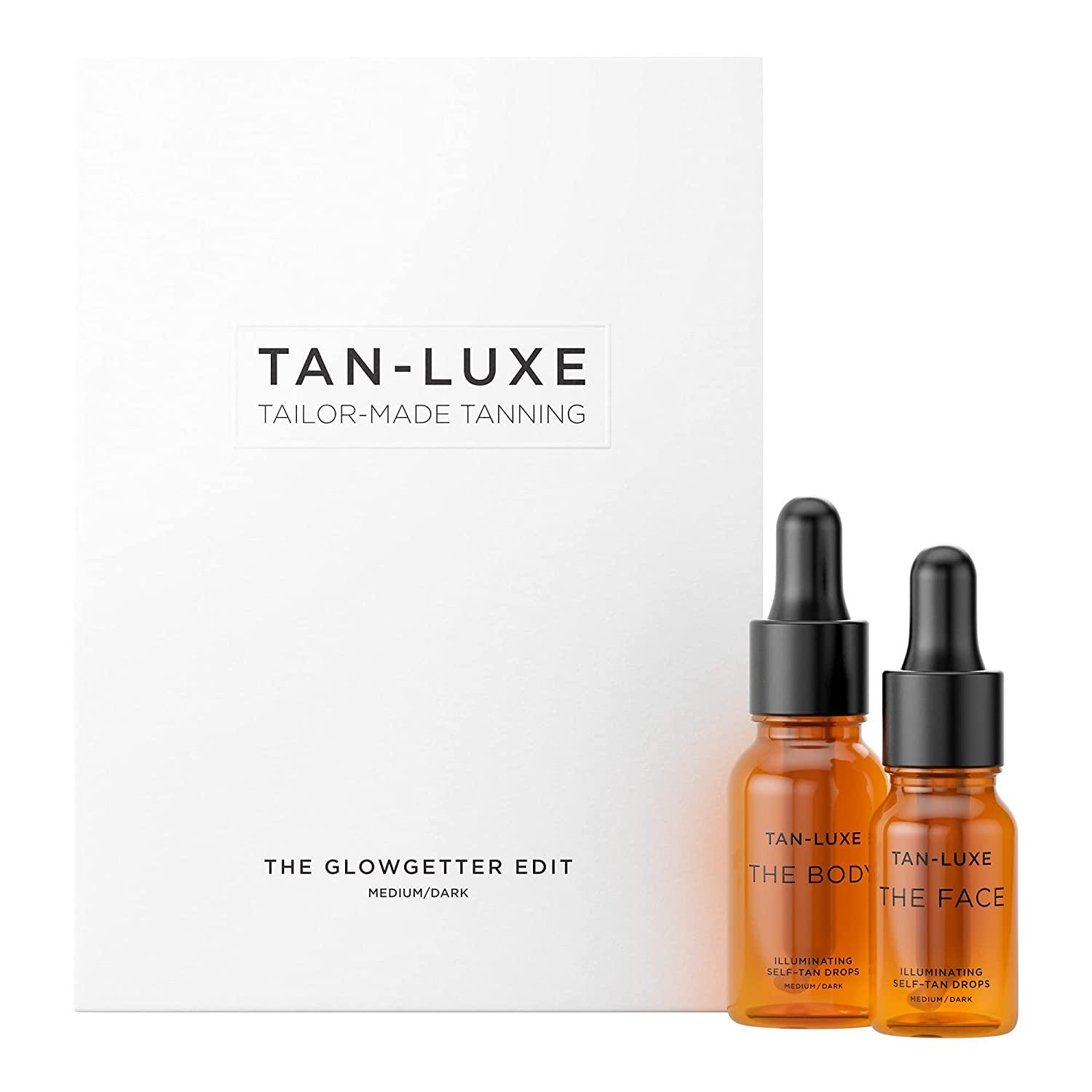 Tan Luxe THE BODY Gocce autoabbronzanti, scure (50 ml) Aggiungi gocce abbronzanti alla cura della pelle per un'abbronzatura del corpo personalizzata, cruelty free e vegana