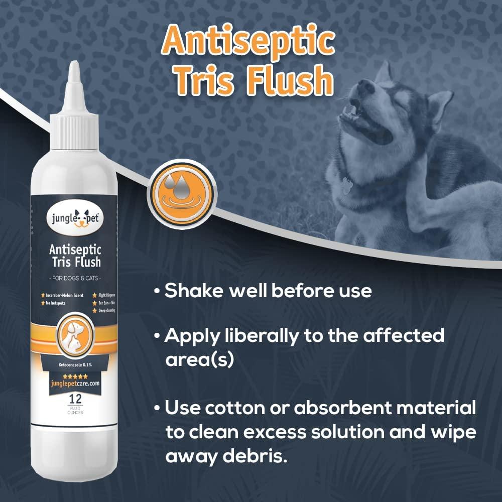 Jungle Pet Trizultra Keto Flush for Dogs Antiseptic Dog Ear Cleaner
