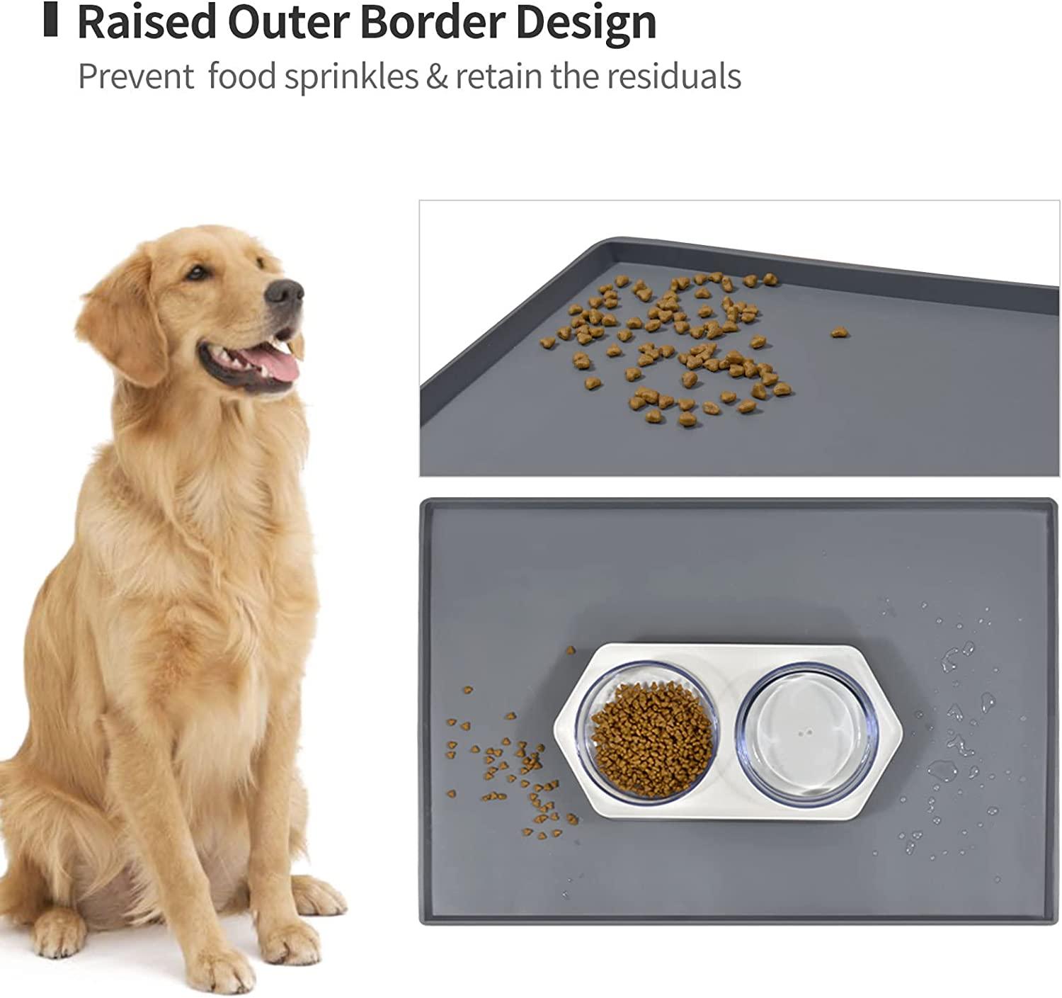 Silicone Dog Bowl Mat: Non-toxic 100% Food Grade BPA & Phthalate