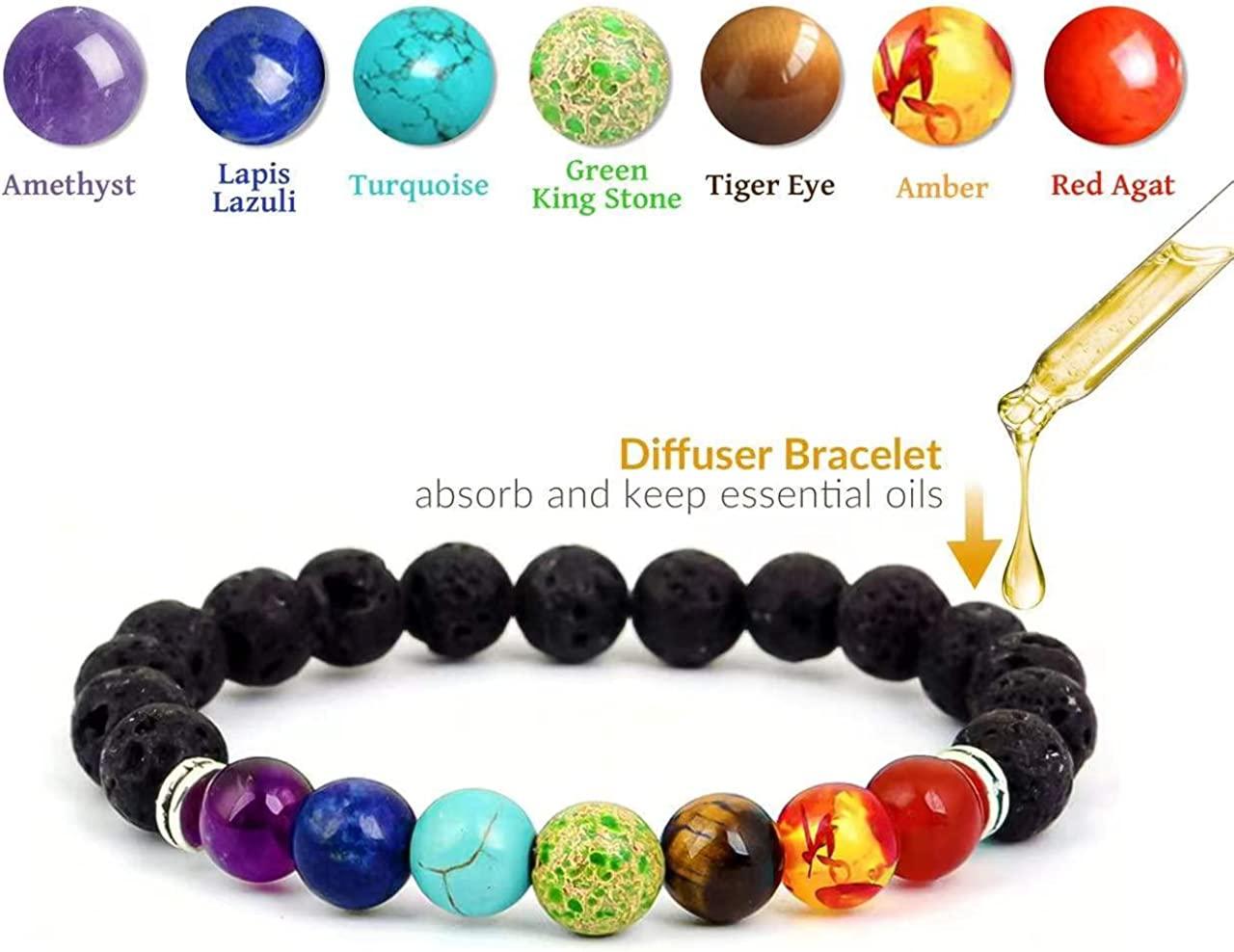 Divine 7 Chakra Healing Energy Bracelet - Earth Healing Stones