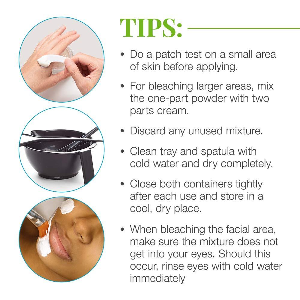 Clean + Easy Bleach Cream Hair Lightener, Lightens Facial and Body Hair, Safe and Gentle on the